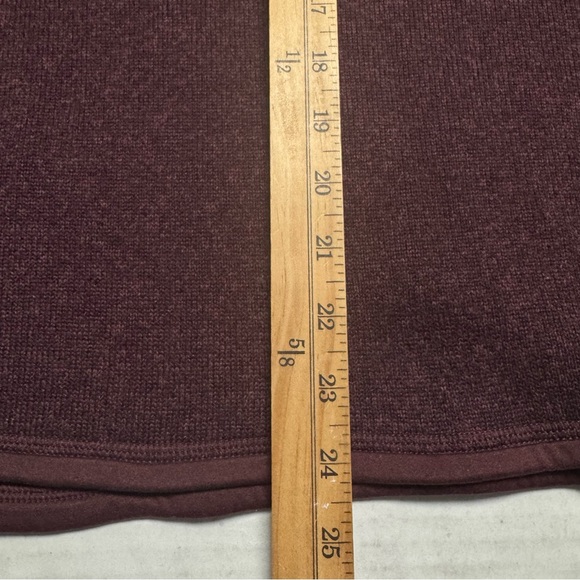 Patagonia Women's 1/4 Zip Better Sweater In Dark Currant. Size: Large - Picture 12 of 12